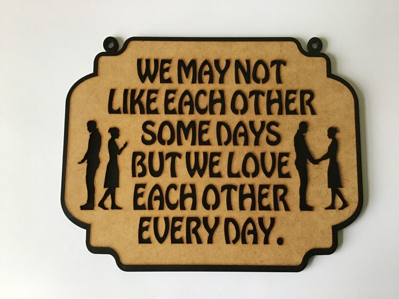 WALL HANGING SIGN WITH VERSE
