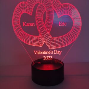 personalised valentines heart