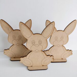 Easter wooden rabbits