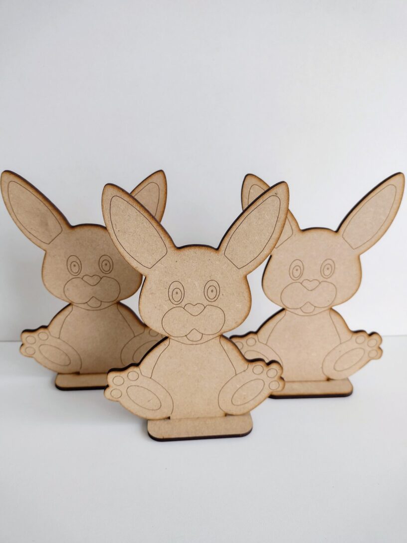 Easter wooden rabbits