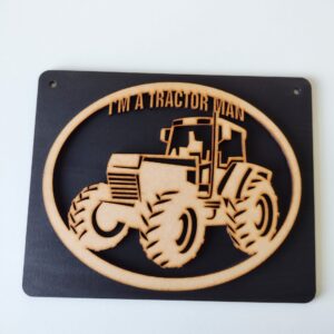 vintage tractor sign